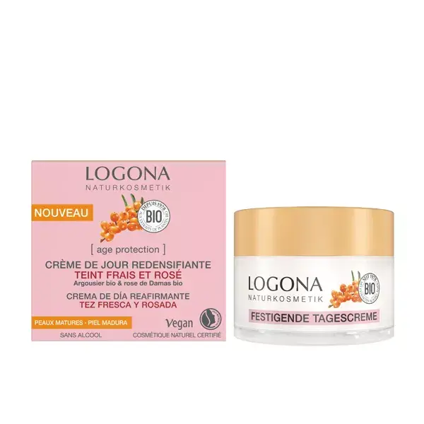 Logona Crème jour teint frais et rosé age protection 50ml