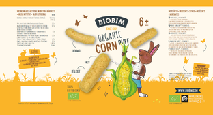 Biobim Organic Corn Puff 6  15GR