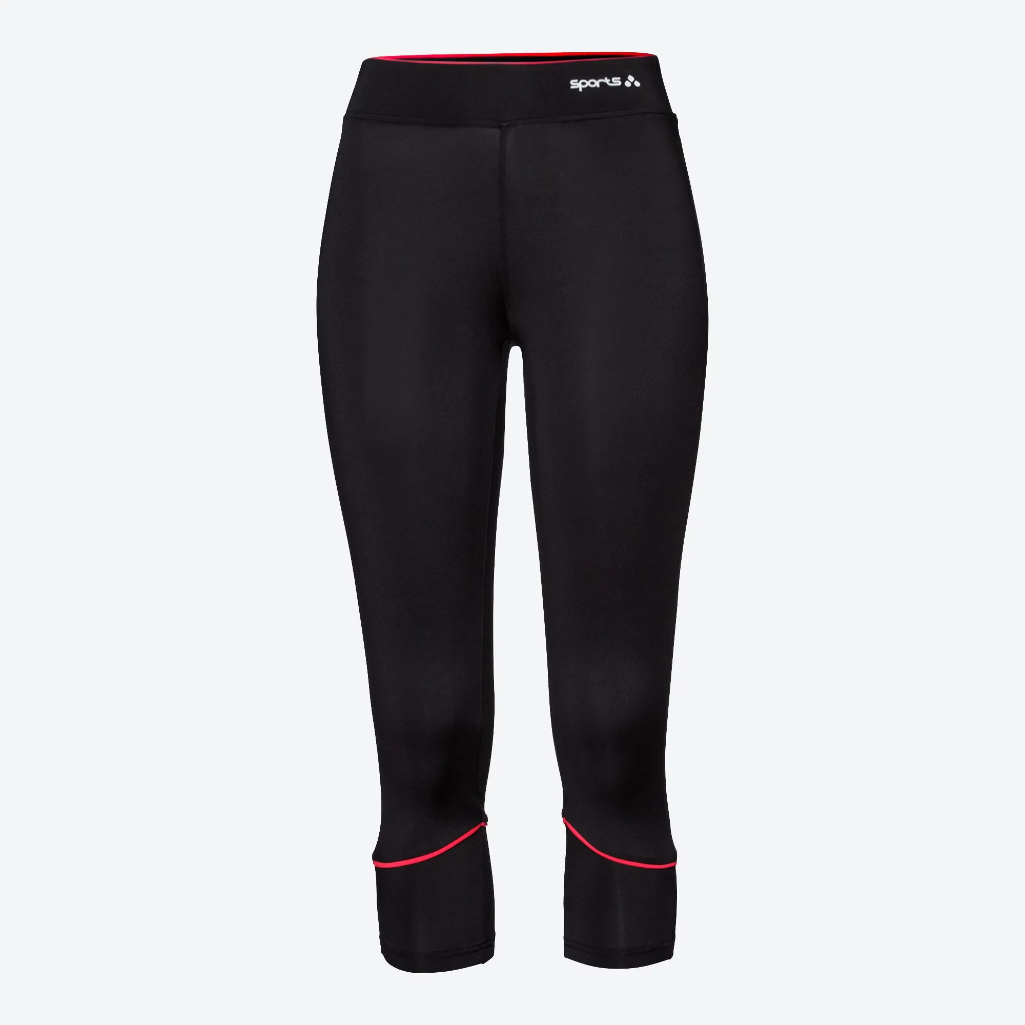 Damen-Sportleggings mit Kontrast-Papsel
