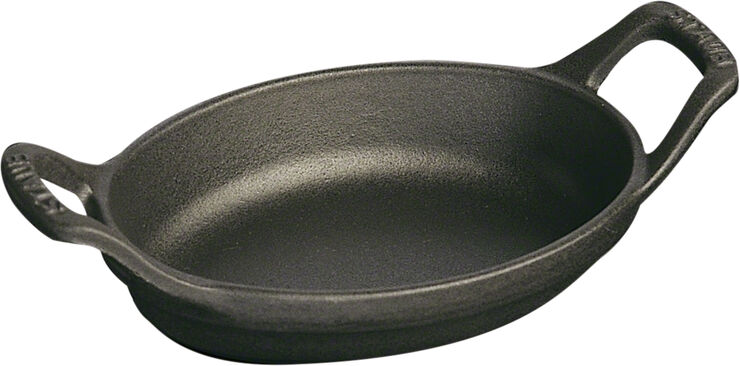 Staub Ovnfad 15 cm Sort Oval Støbejern Sort