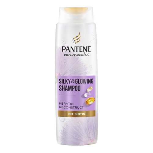 Pantene Pro-V Miracles Silky & Glowing Shampoo mit Biotin und Keratin Reconstruct