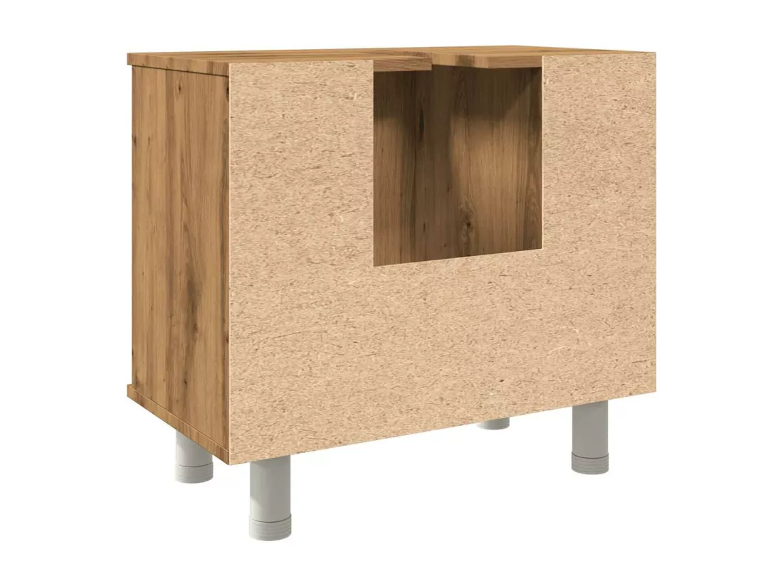 Armoire de salle de bain chêne artisanal 60x32x53,5 cm
