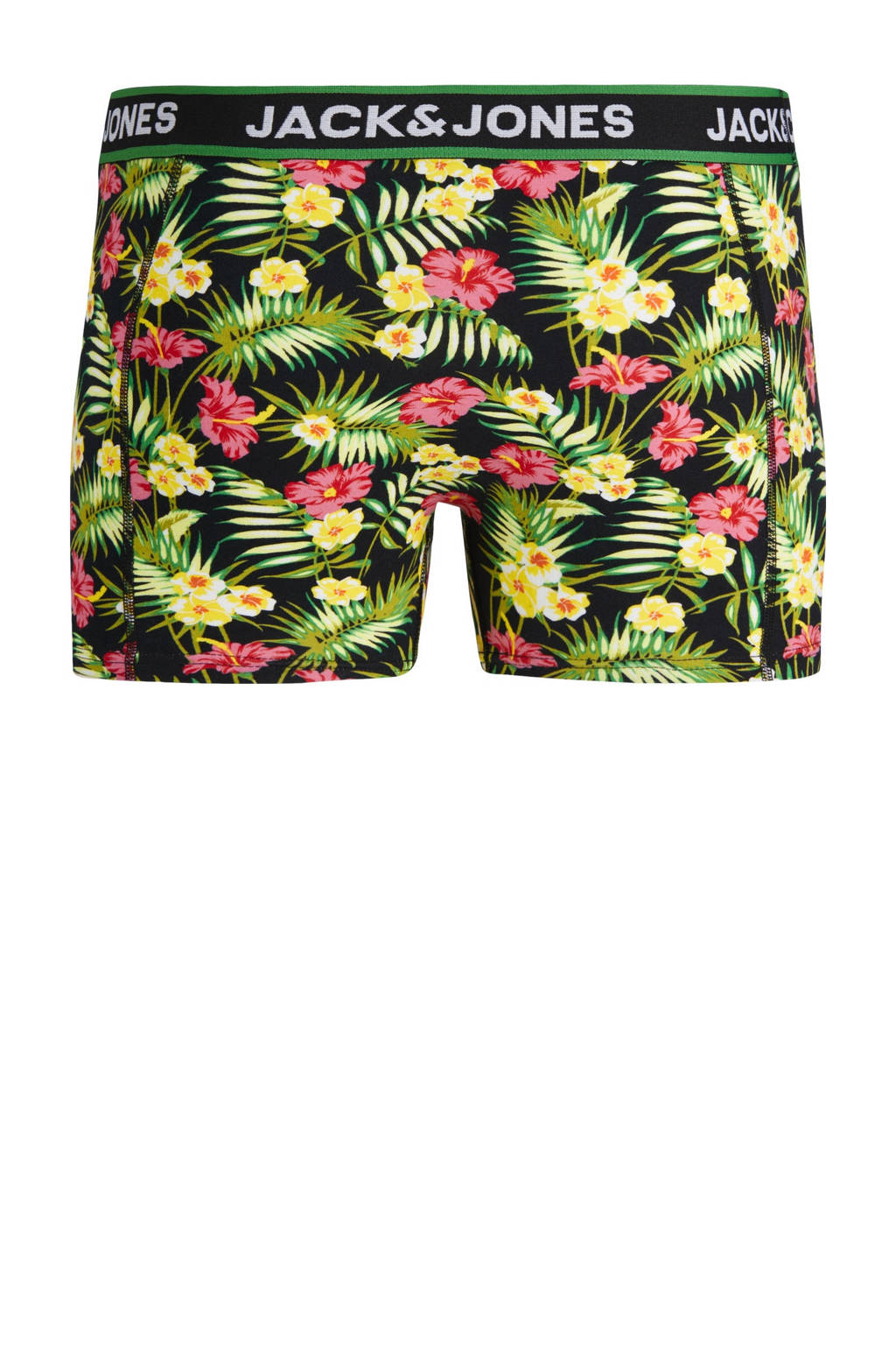 boxershort JACPINK FLOWERS - set van 3 zwart/groen/geel
