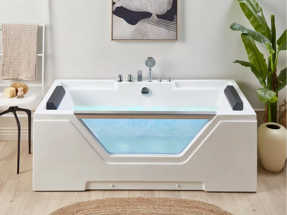 Baignoire balnéo blanche 170 x 80 cm GRENADA