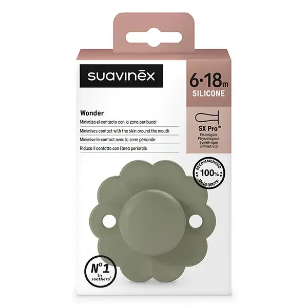 Chupeta reversível Suavinex Wonder SXPRO 6/18 meses Wonder - Verde-escuro