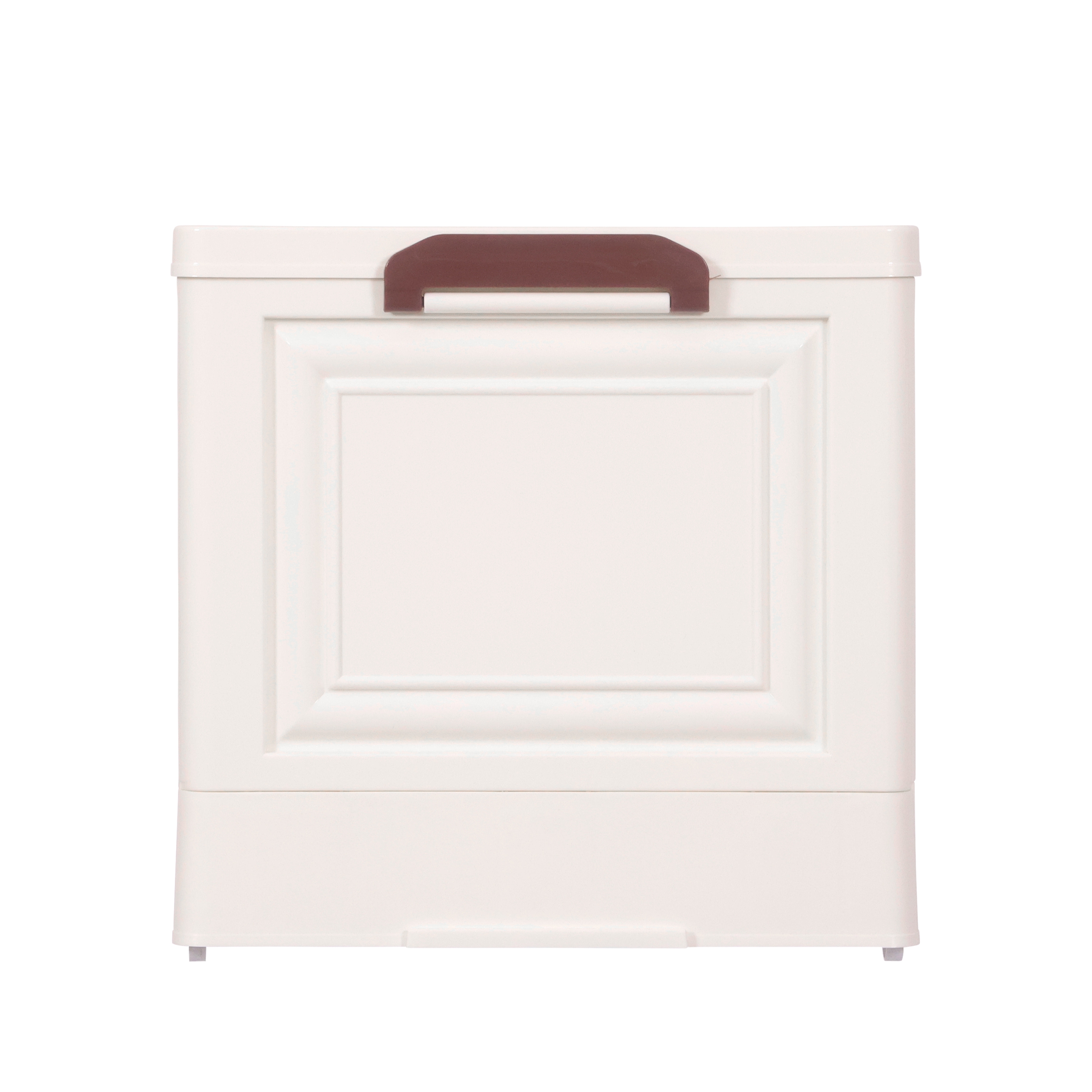 Aufbewahrungsbox faltbar 48 x 30 x 29 cm beige