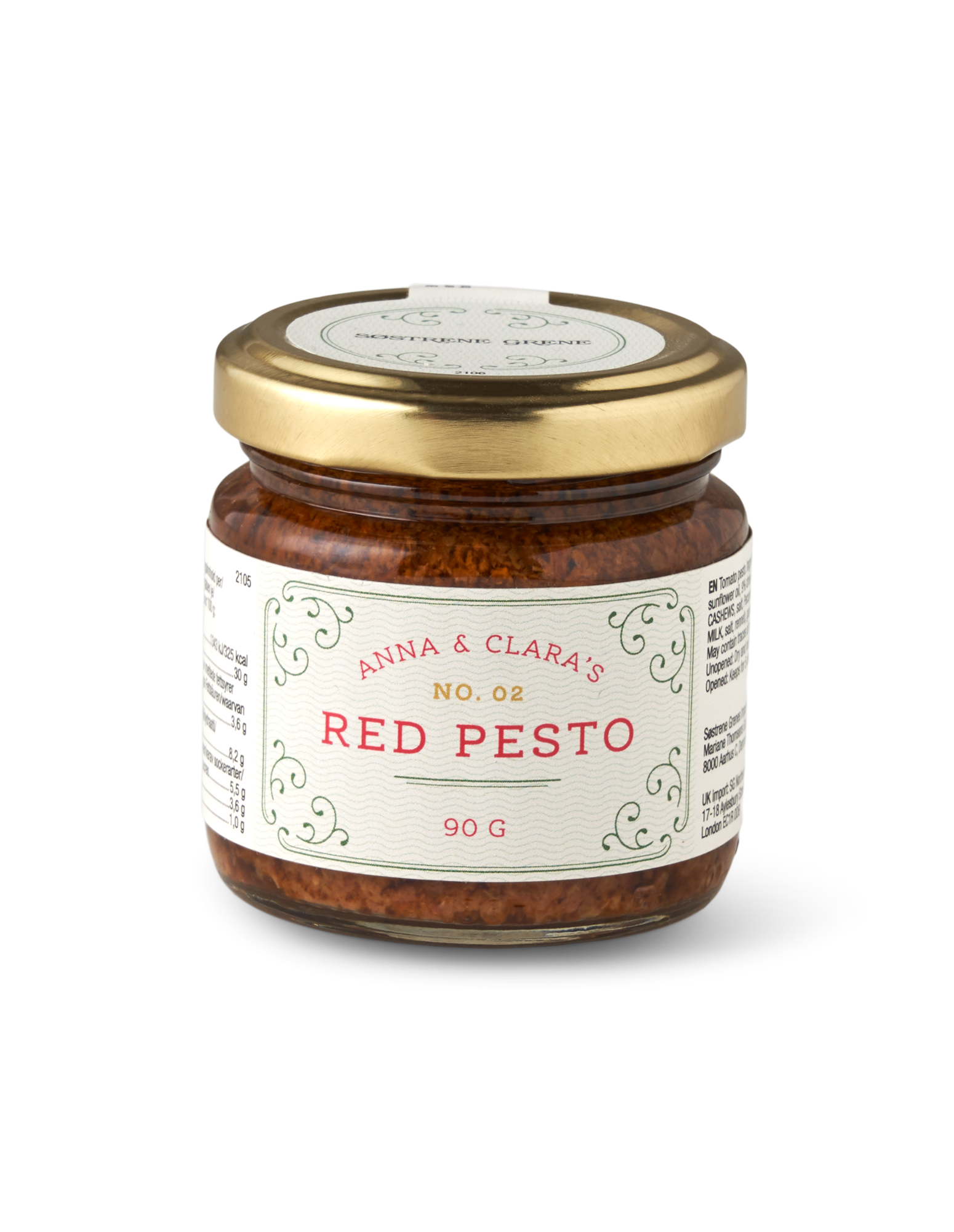Rød pesto | Tørrede tomater/basilikum. 90 g.
