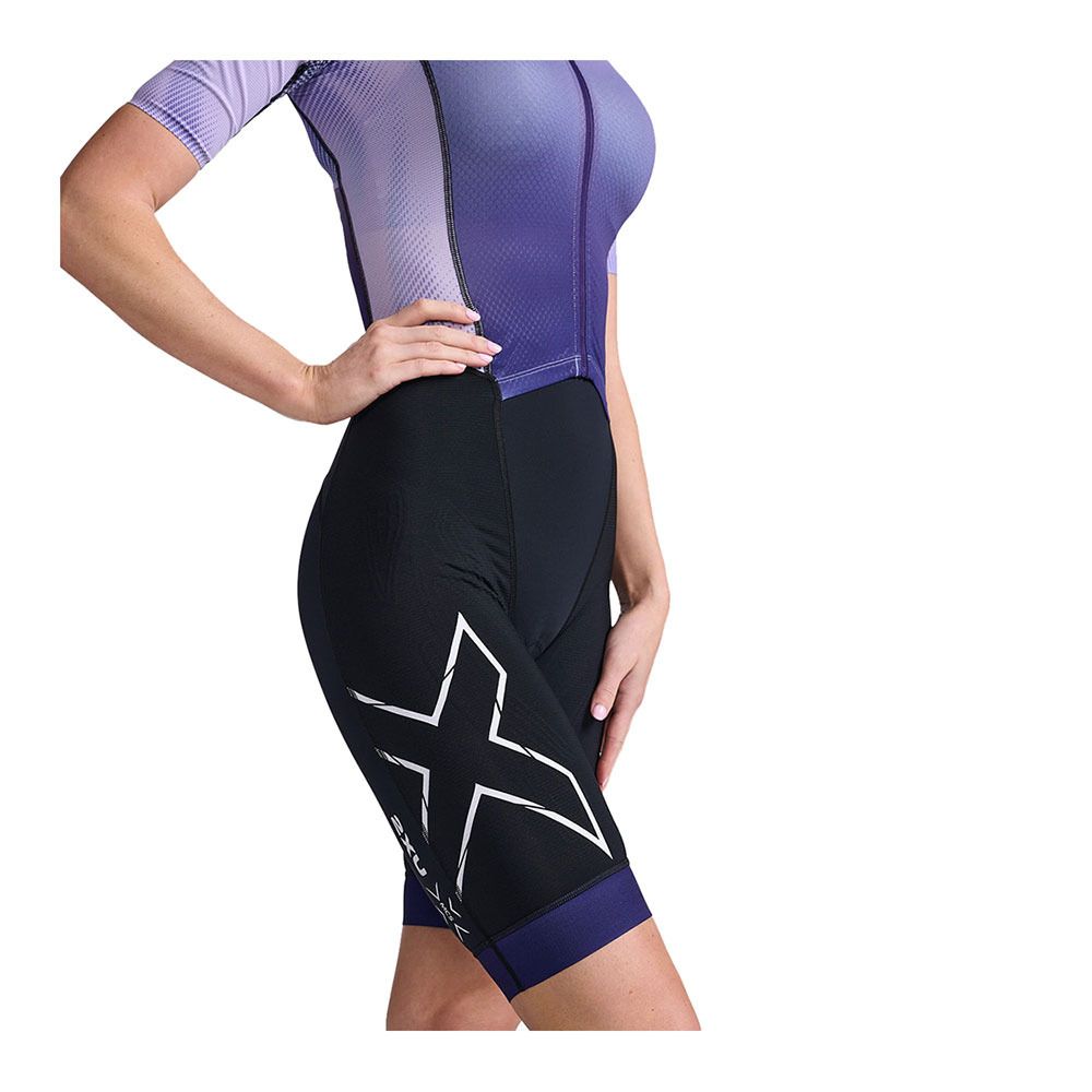 2xu LIGHT SPEED FZ - Combinaison trifonction shorty 6/3 mm Femme parachute/white