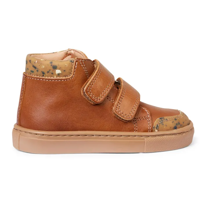 Petit Nord Baskets Montantes Scratchs | Cognac