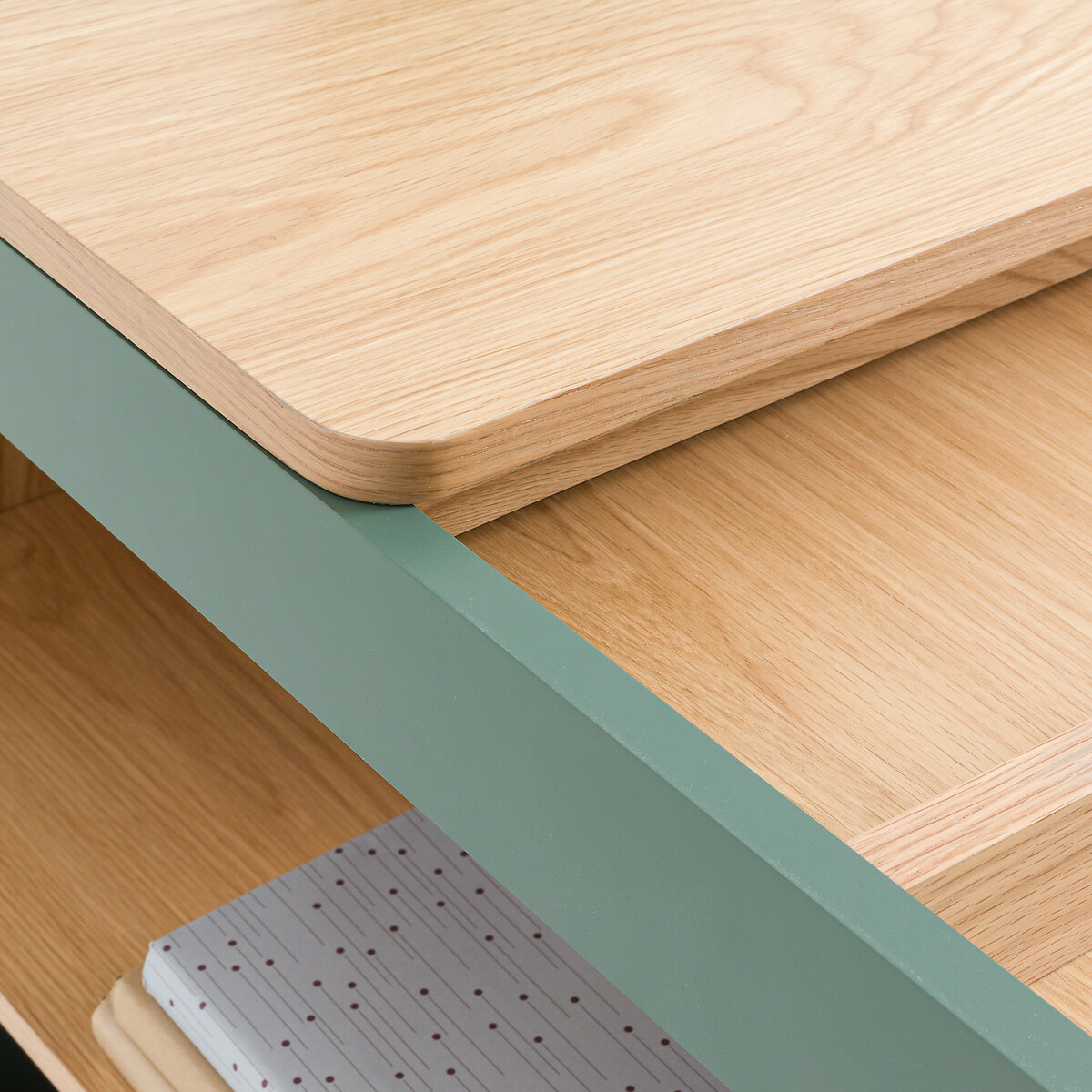 LA REDOUTE INTERIEURS<br>Mesa reversível de canto com arrumação, Lina