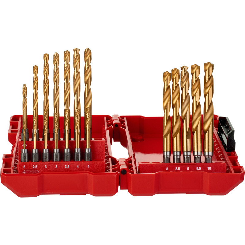 Milwaukee Shockwave HSS-G metaalborenset 19-delig