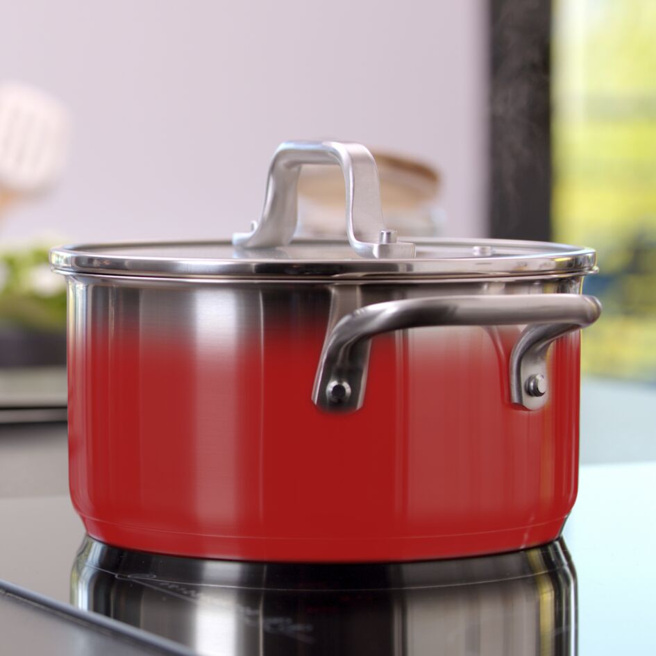 Virtuoso pannenset 5-delig - inductie (steelpan 16 cm, kookpan 18/20/24 cm, hoge kookpan 22 cm)