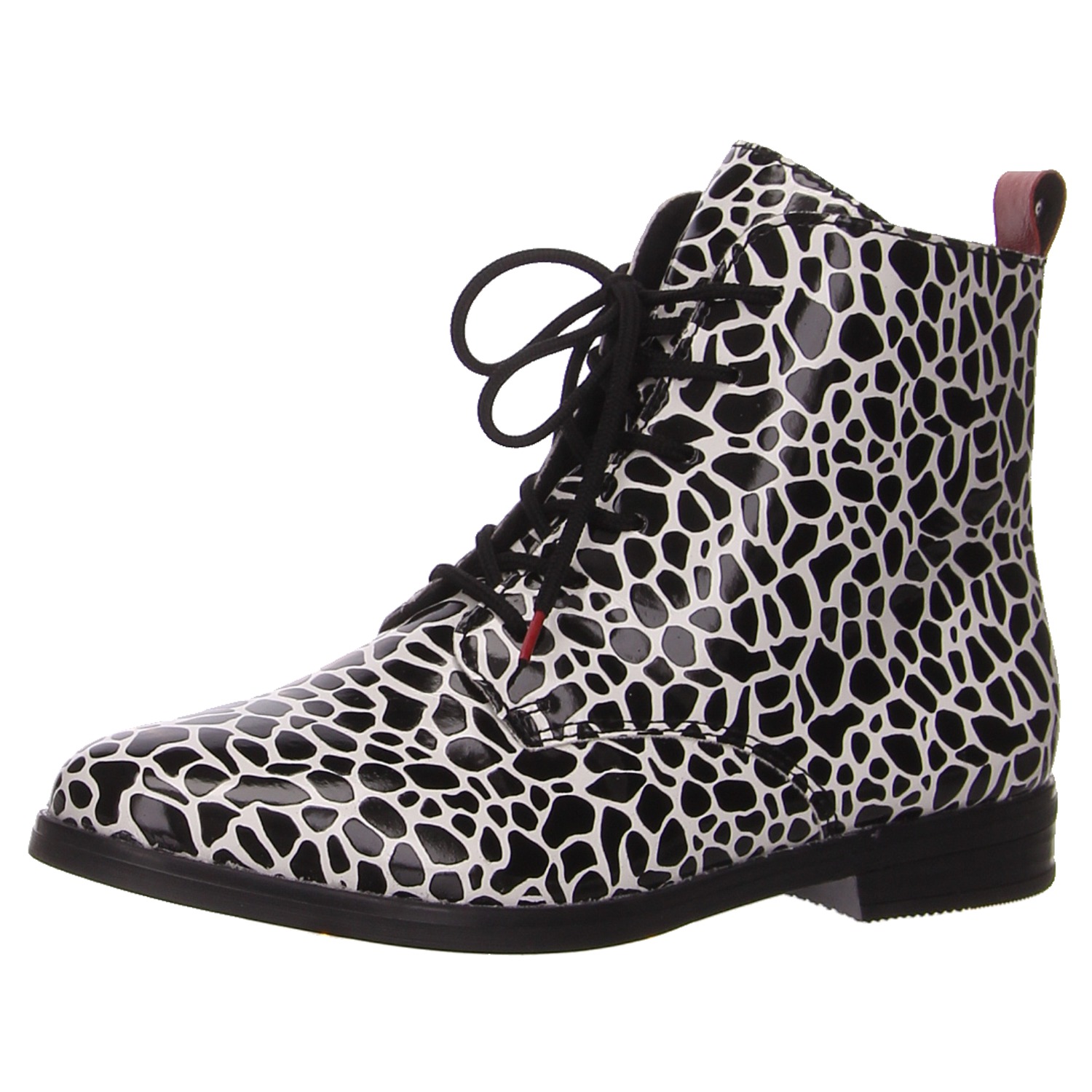 Rieker Stiefeletten schw./weiß weiss/weiss kombi
