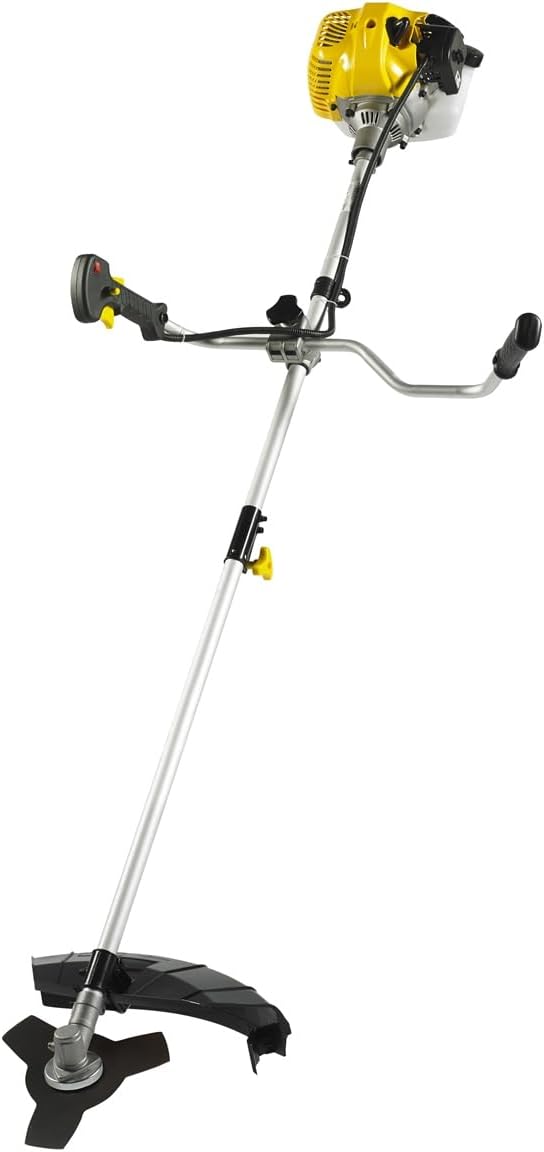 TEXAS Rasentrimmer Benzin BCU33S 2in1 Freischneider Motorsense Sense | 2-Takt | 1,4 PS | 33 CCM | 3 Zahn Messer | Fadenspule | Schultergurt