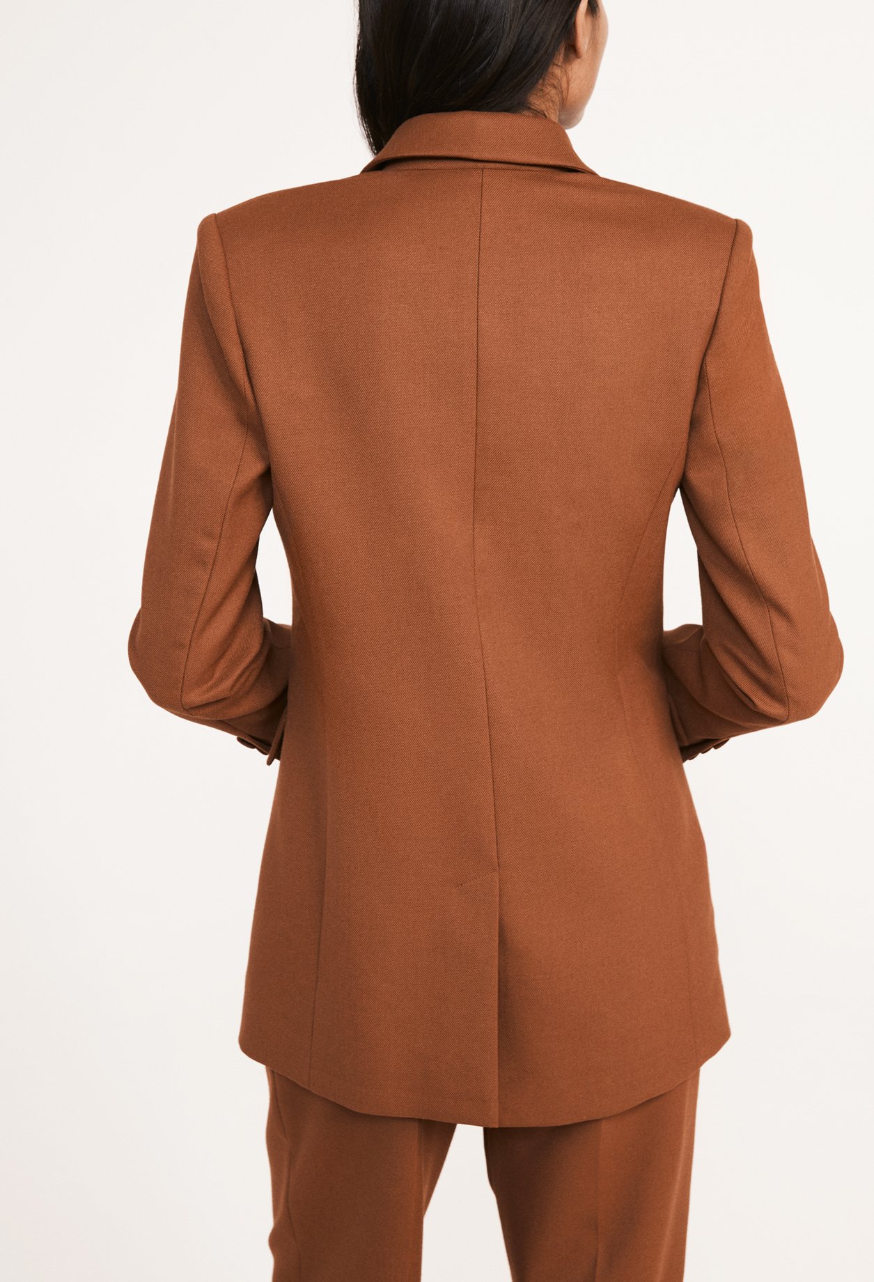 Veste longue caramel
