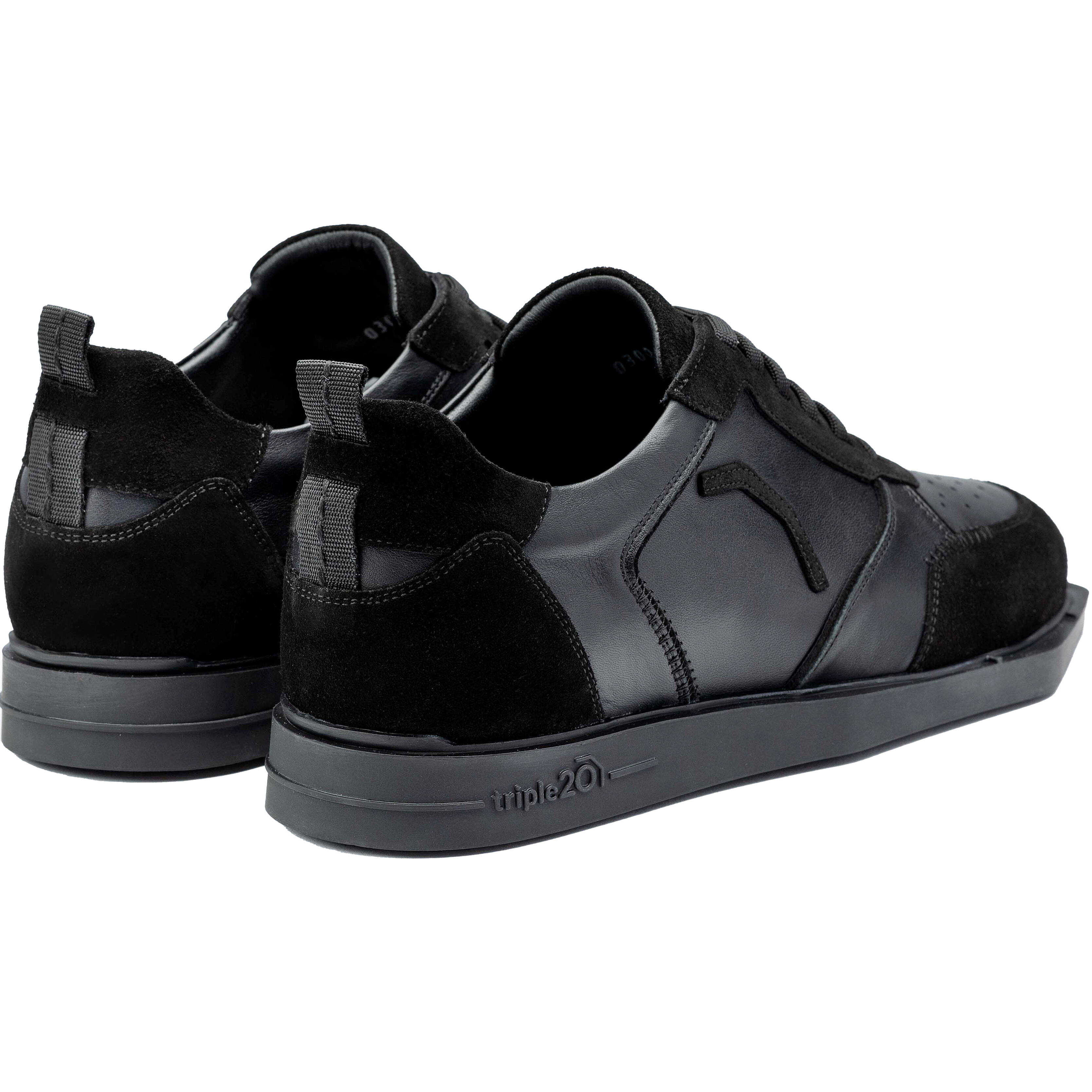 Triple20 Dartsshoes - Leder Schwarz/Schwarz