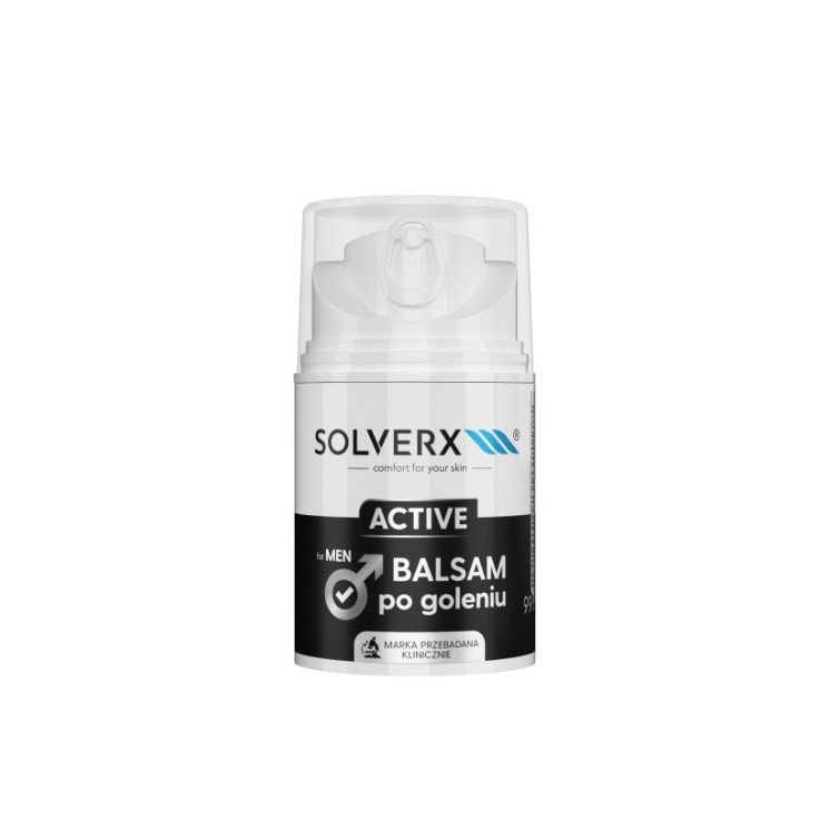 Solverx for Men Active Energizing aftershavebalsem voor mannen 50 ml