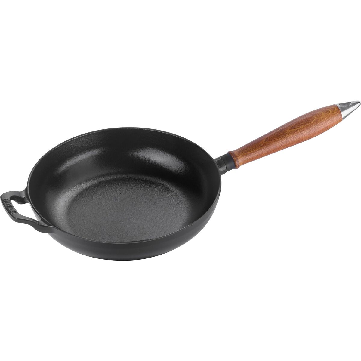 Vintage Stekepanne med trehåndtak 24 cm