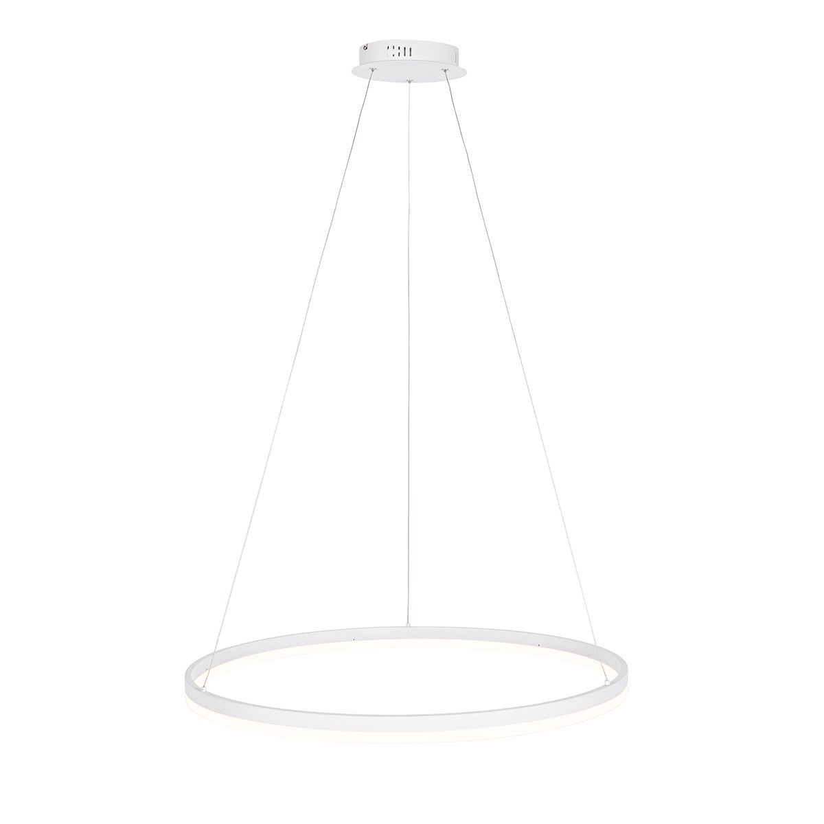 Design hanglamp wit 80 cm incl. LED 3-staps dimbaar - Anello