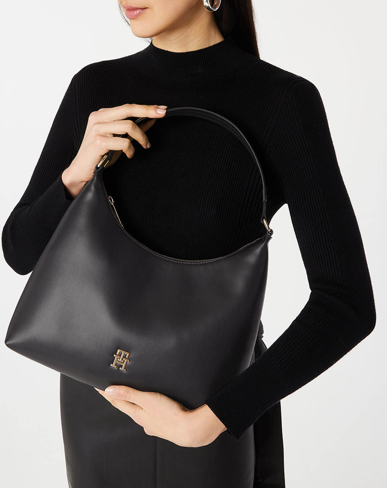 Tommy Hilfiger Sac porté épaule Iconic noir - 29x34x11 cm