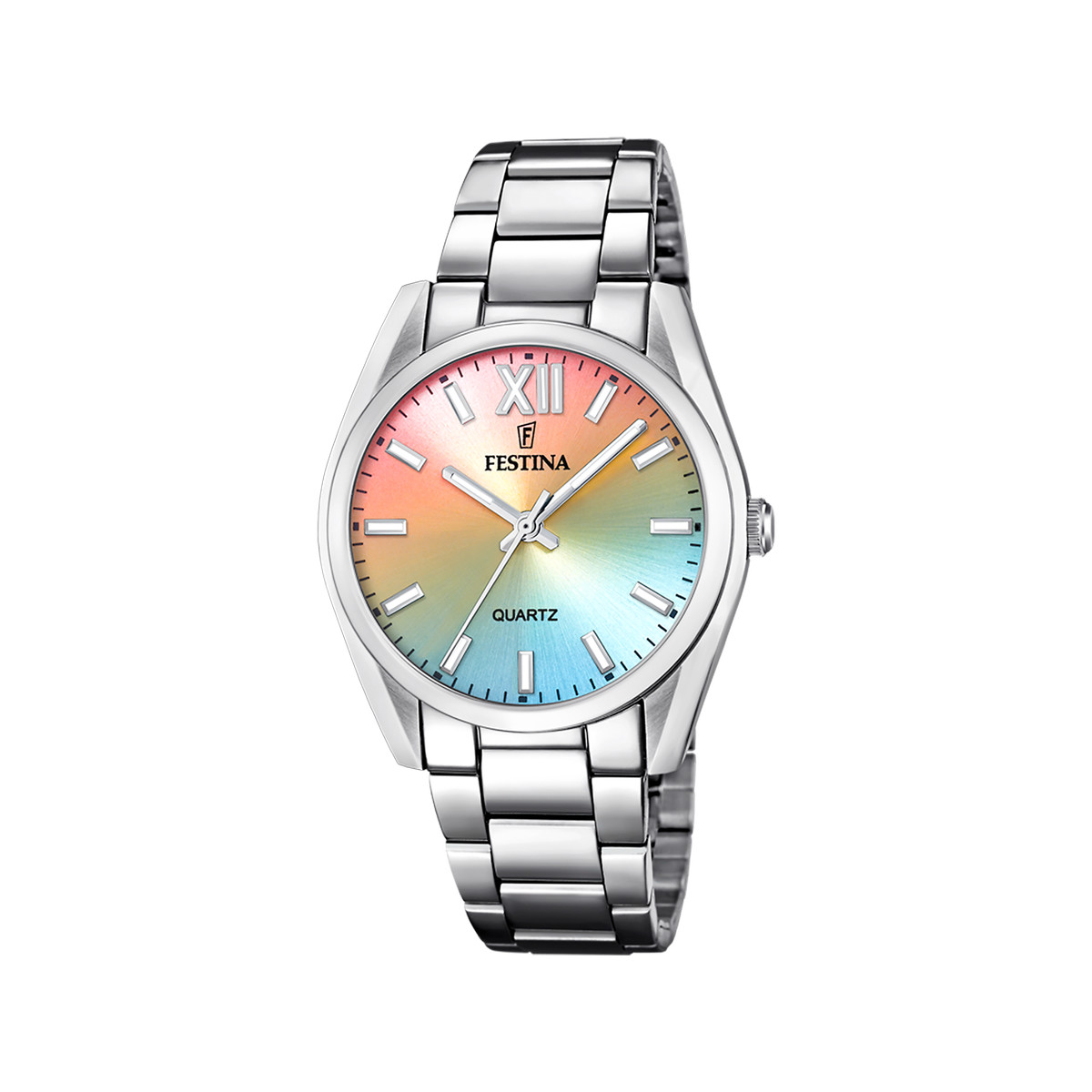 Montre FESTINA boyfriend femme bracelet acier argent
