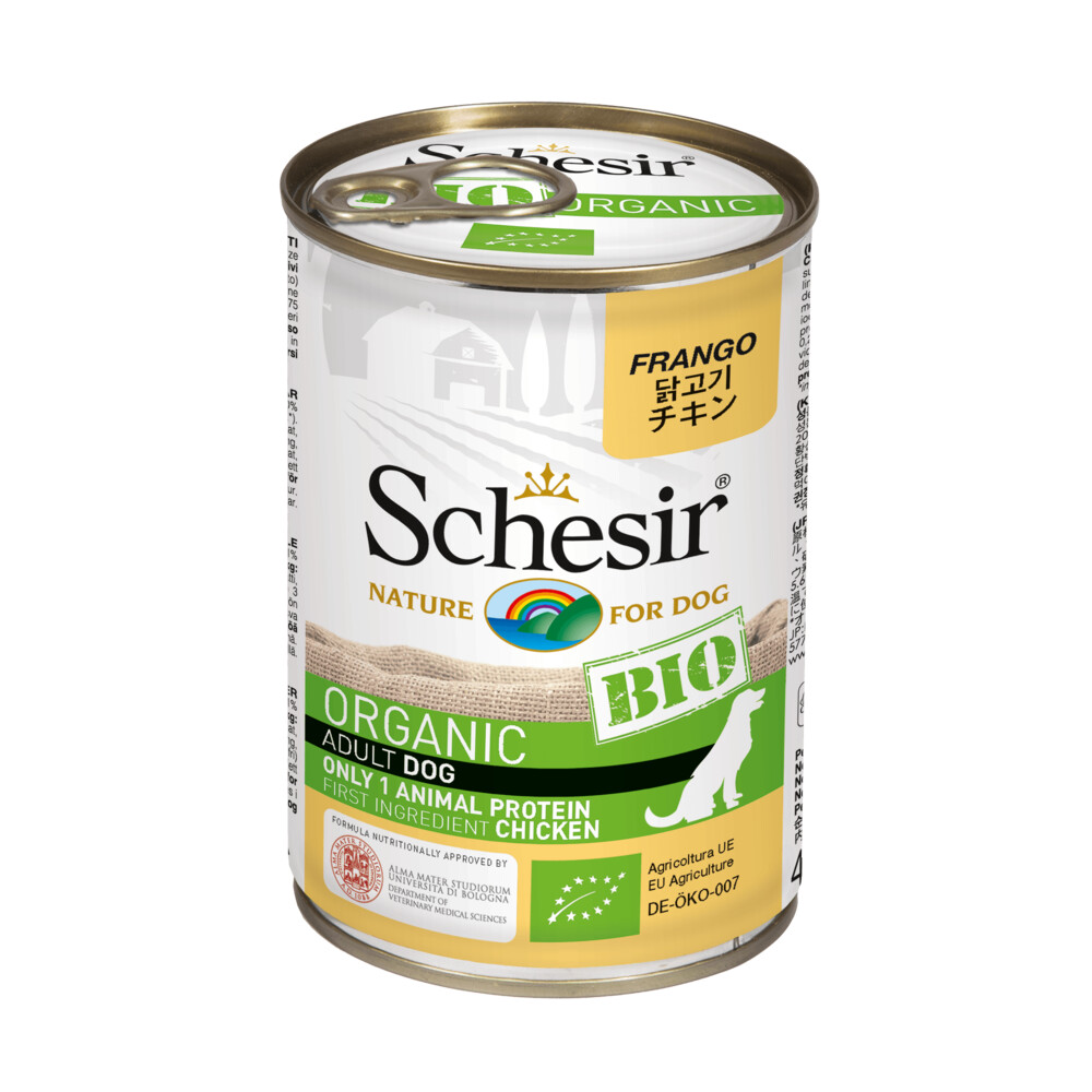 6x Schesir Hondenvoer Bio Kip400 gr