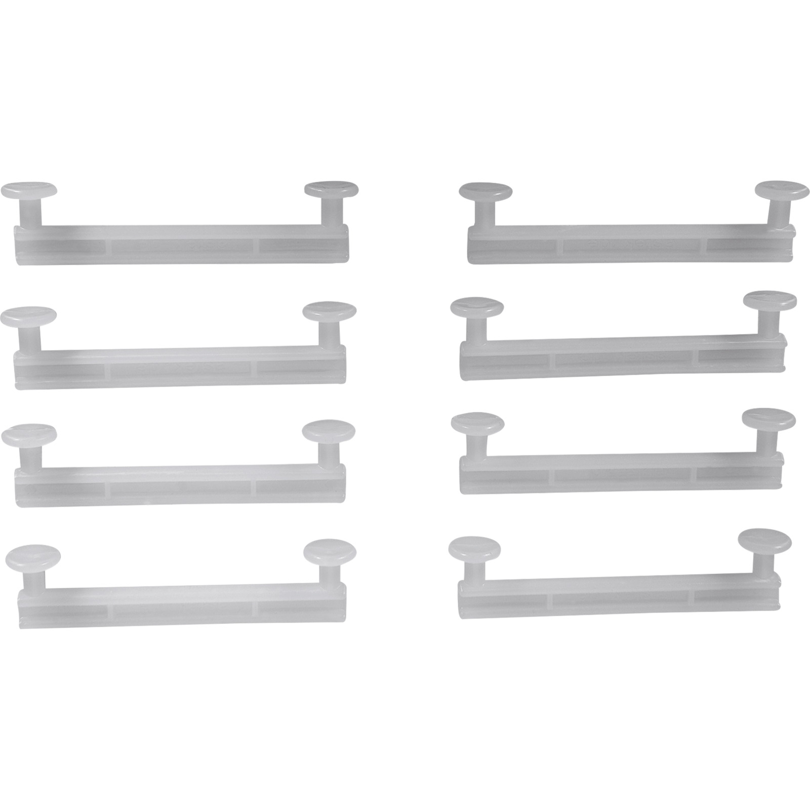 Schlaufengleiter Plastik 50 mm, 8er-Pack