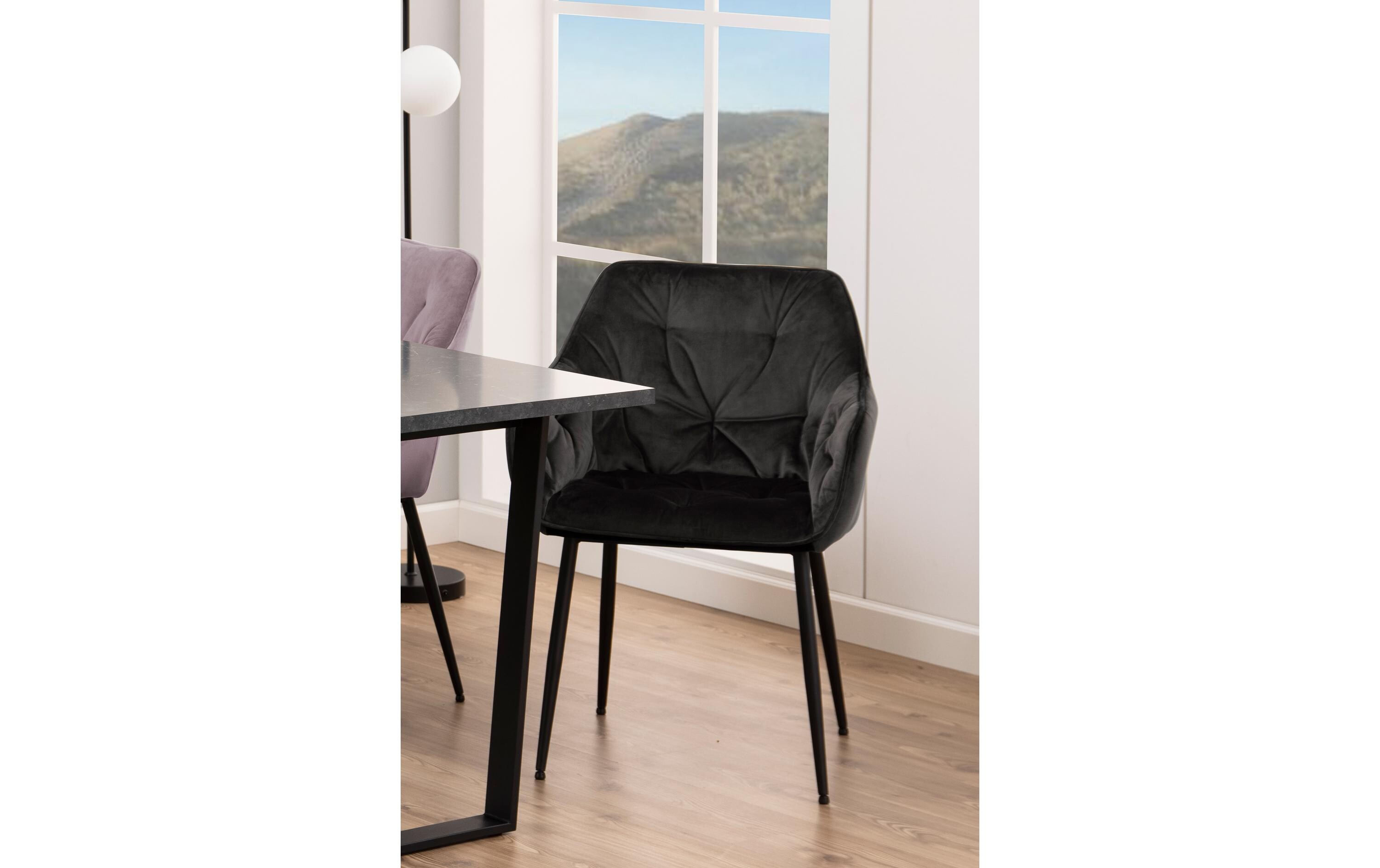 Stuhl Brooke, 2 Stück Graubraun<br>Esszimmerstühle mit Armlehne