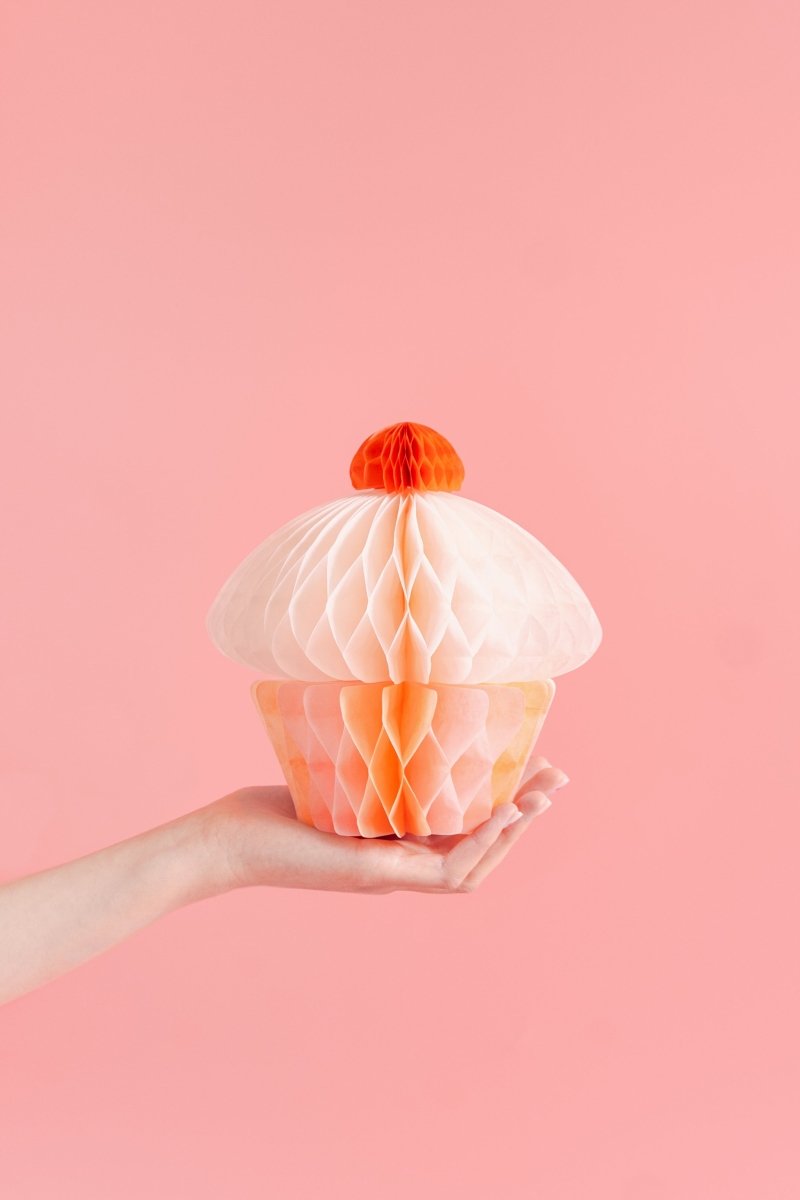 Roze Honeycombs Cupcake 20cm