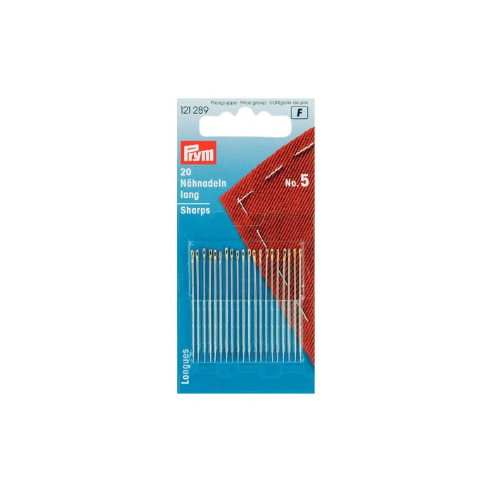 Prym-Naainaald lang n.5 met goudkleurig oog