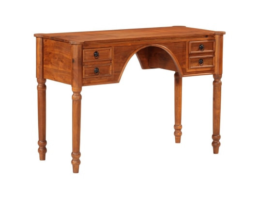 VIDAXL - Bureau avec tiroirs 110x50x76 cm bois d'acacia solide