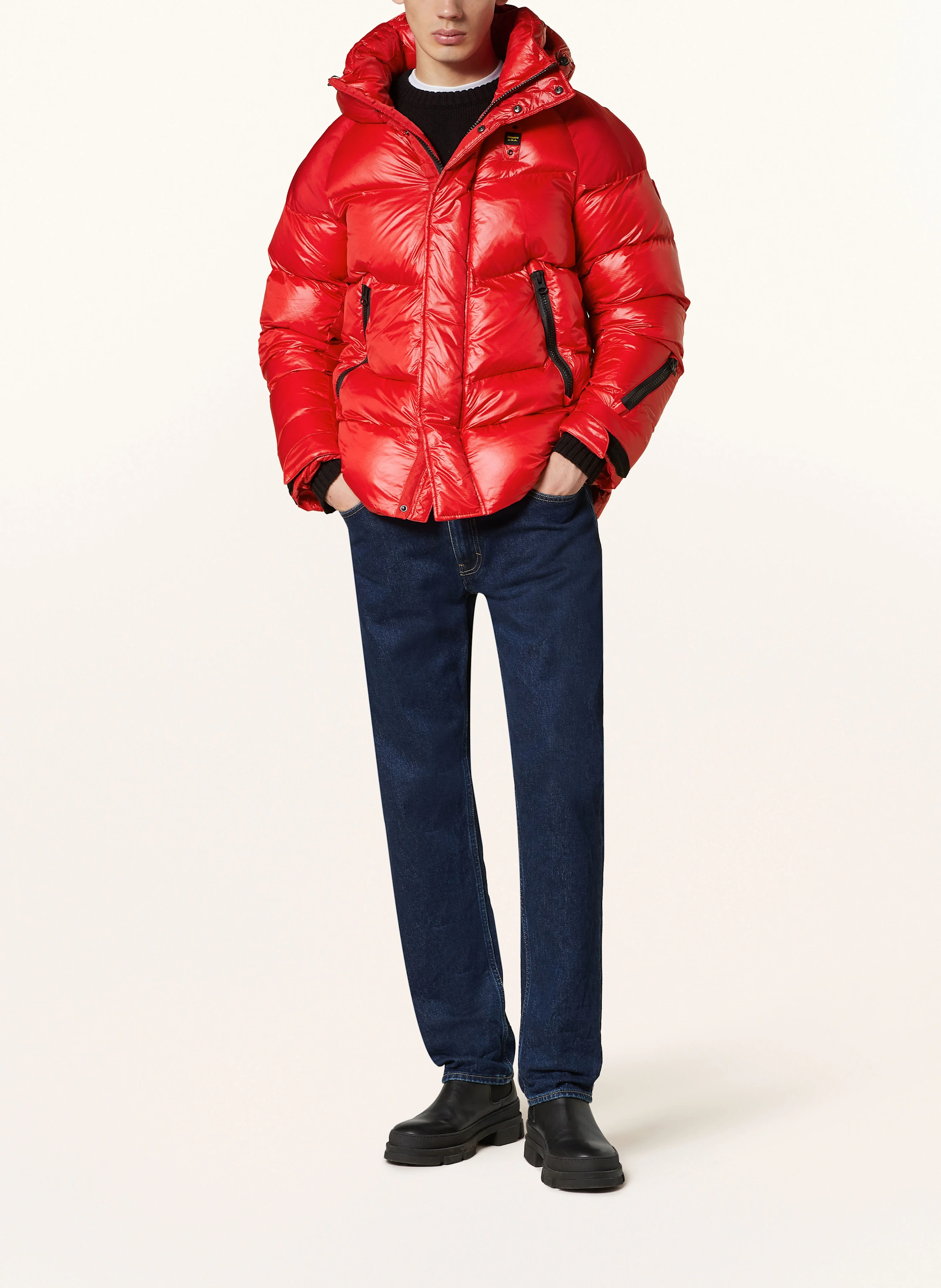 Blauer Steppjacke mit DUPONT™ SORONA®-Isolierung
