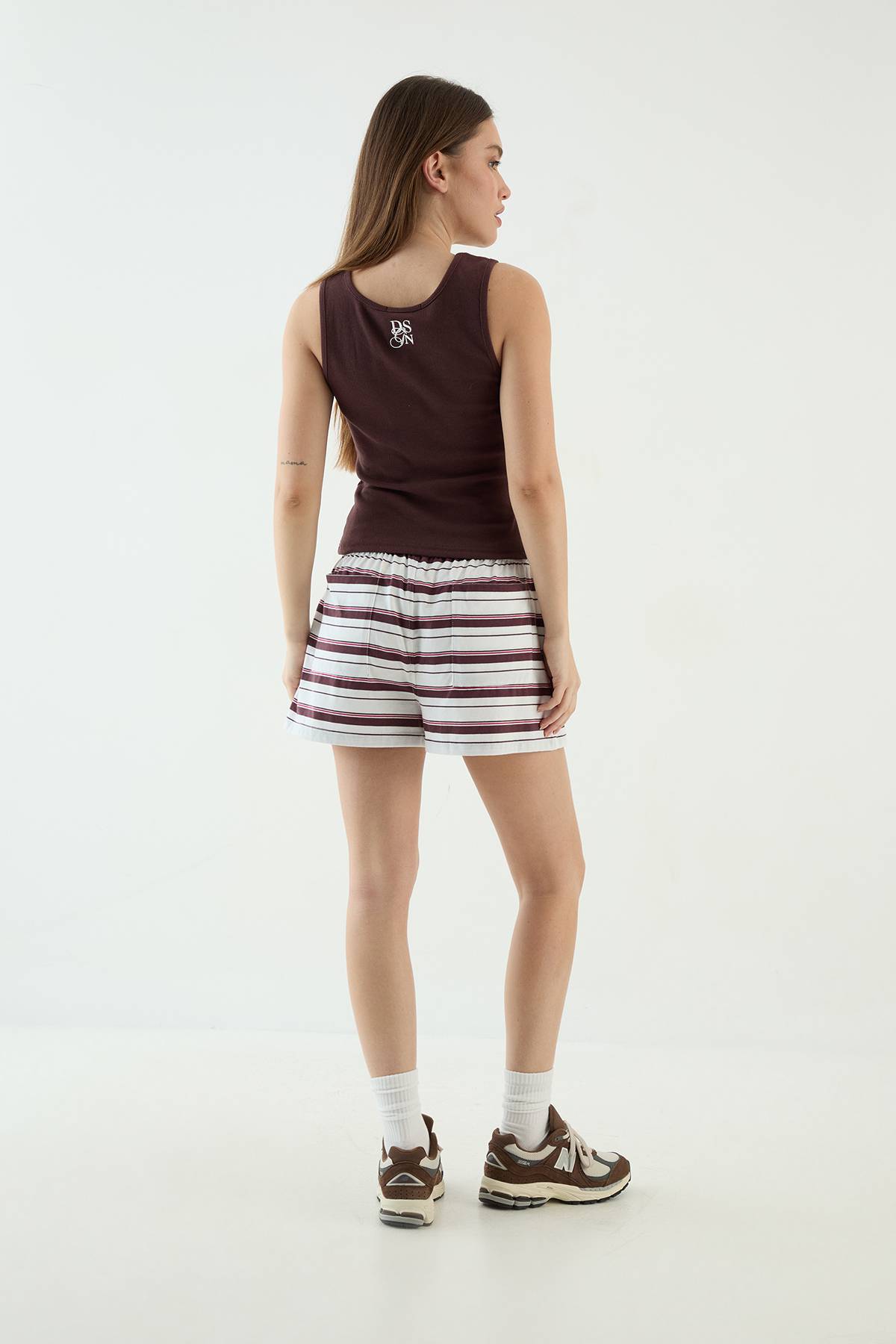 Short À Taille Cordon Rayé Dsgn Studio