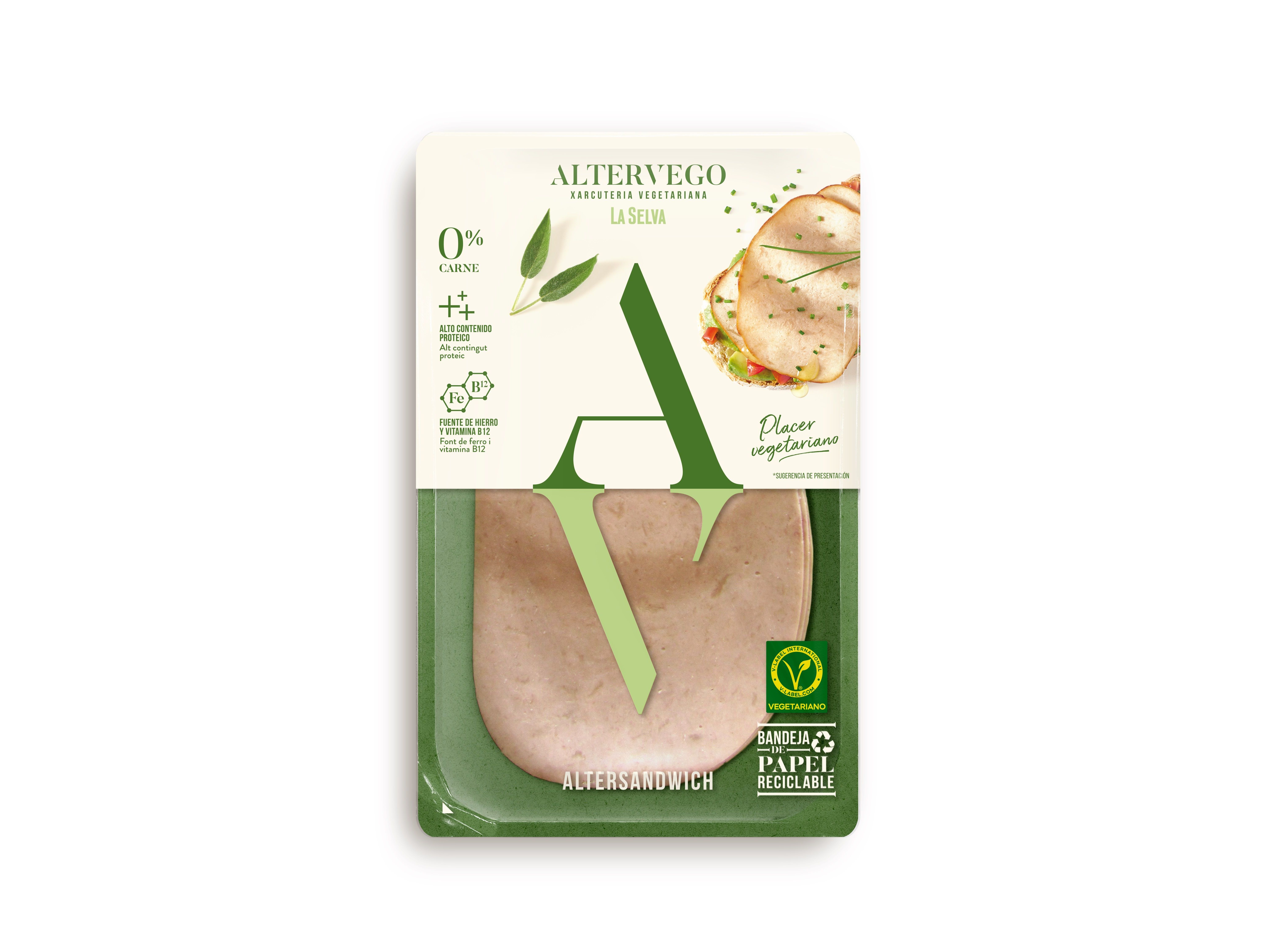 FATIAS VEGETARIANAS ALTERVEGO C/PROTEÍNA 90G
