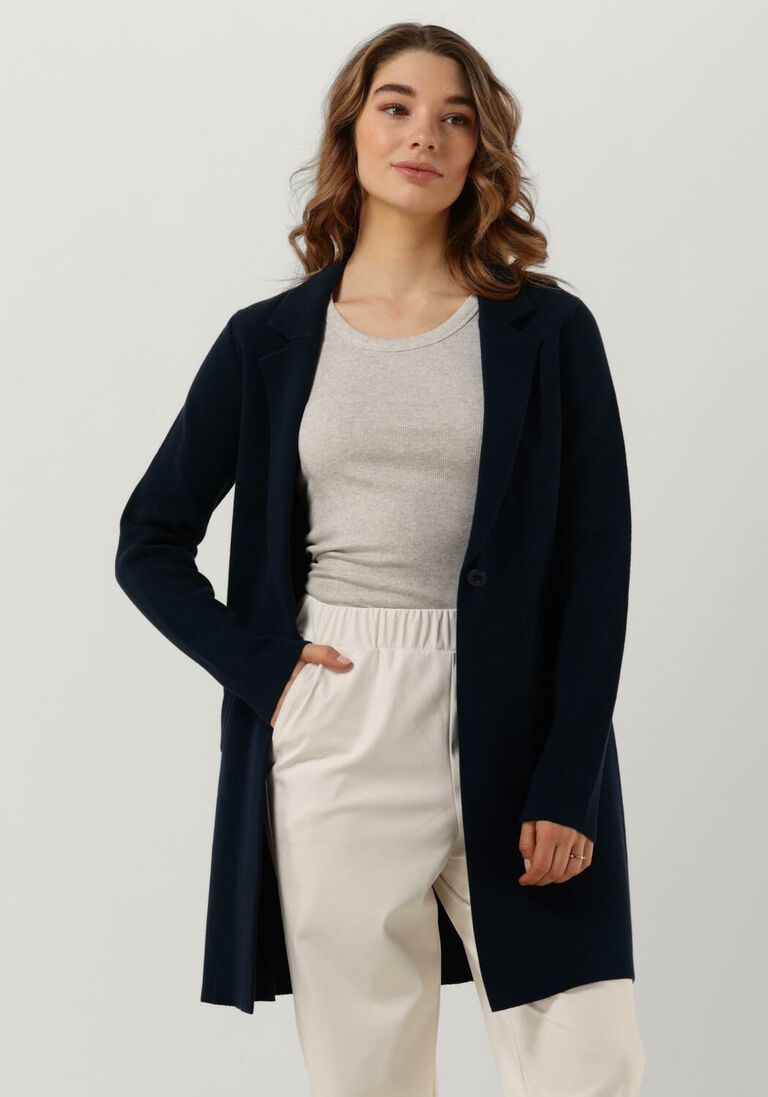 KNIT-TED blauwe knit-ted vest sammie
