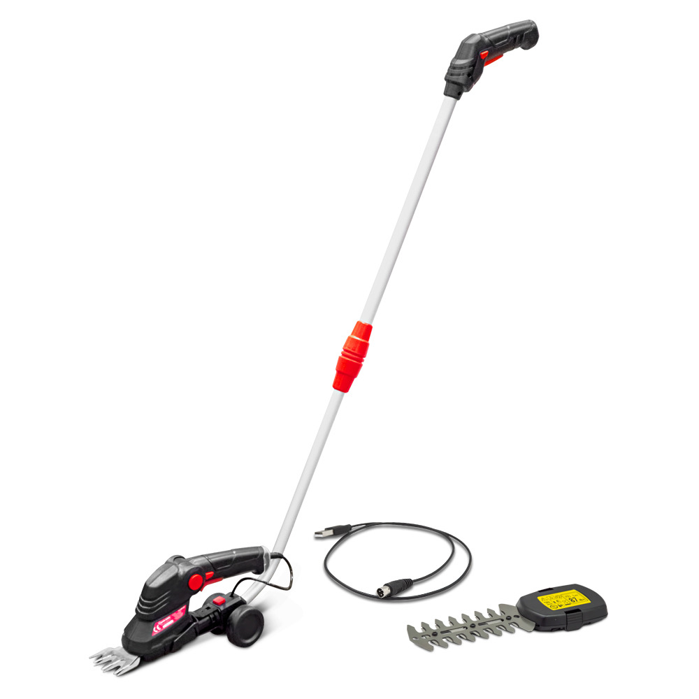 Cisaille - taille haies 3.6v lithium + manche - batterie et chargeur fournis - e