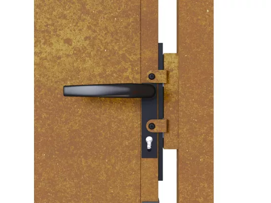 Portail de jardin 105x80 cm acier corten