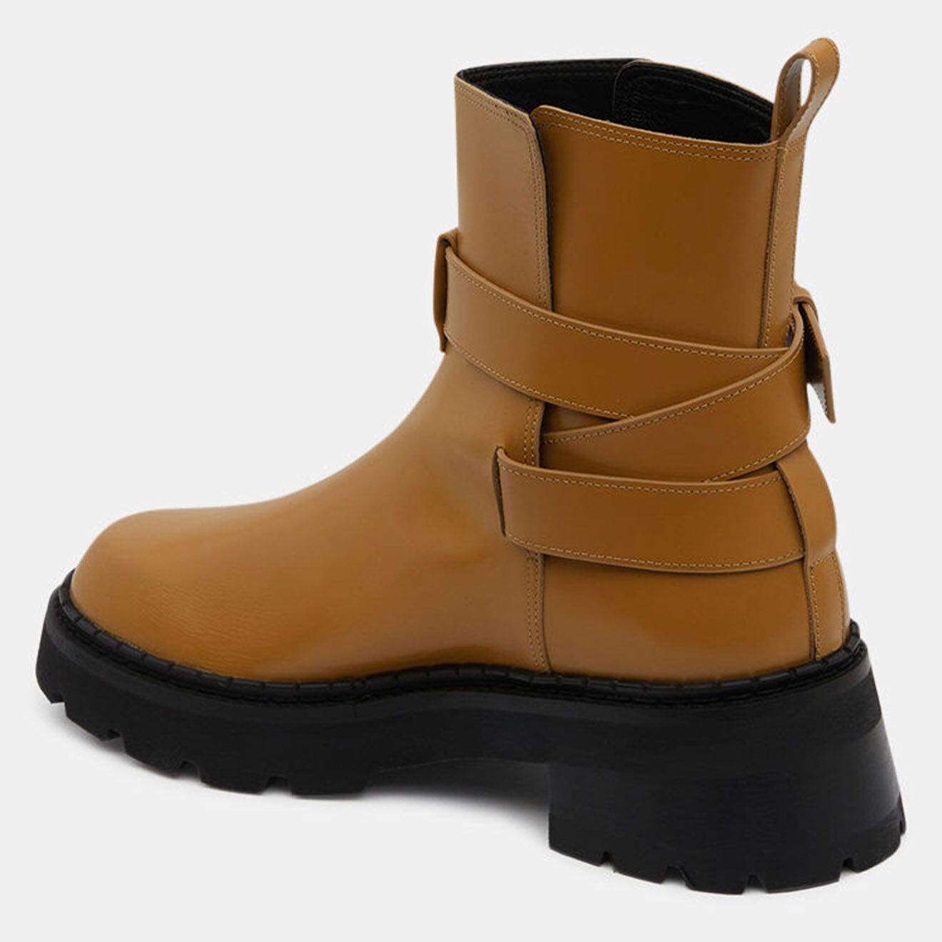By Far Boots en Cuir Warner marron clair