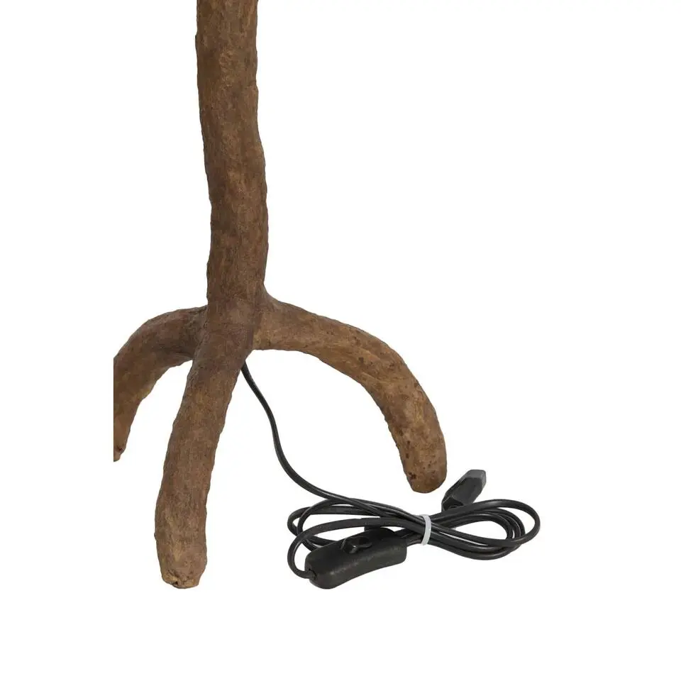Lampvoet Guja - Donkerbruin - 20x20x57cm