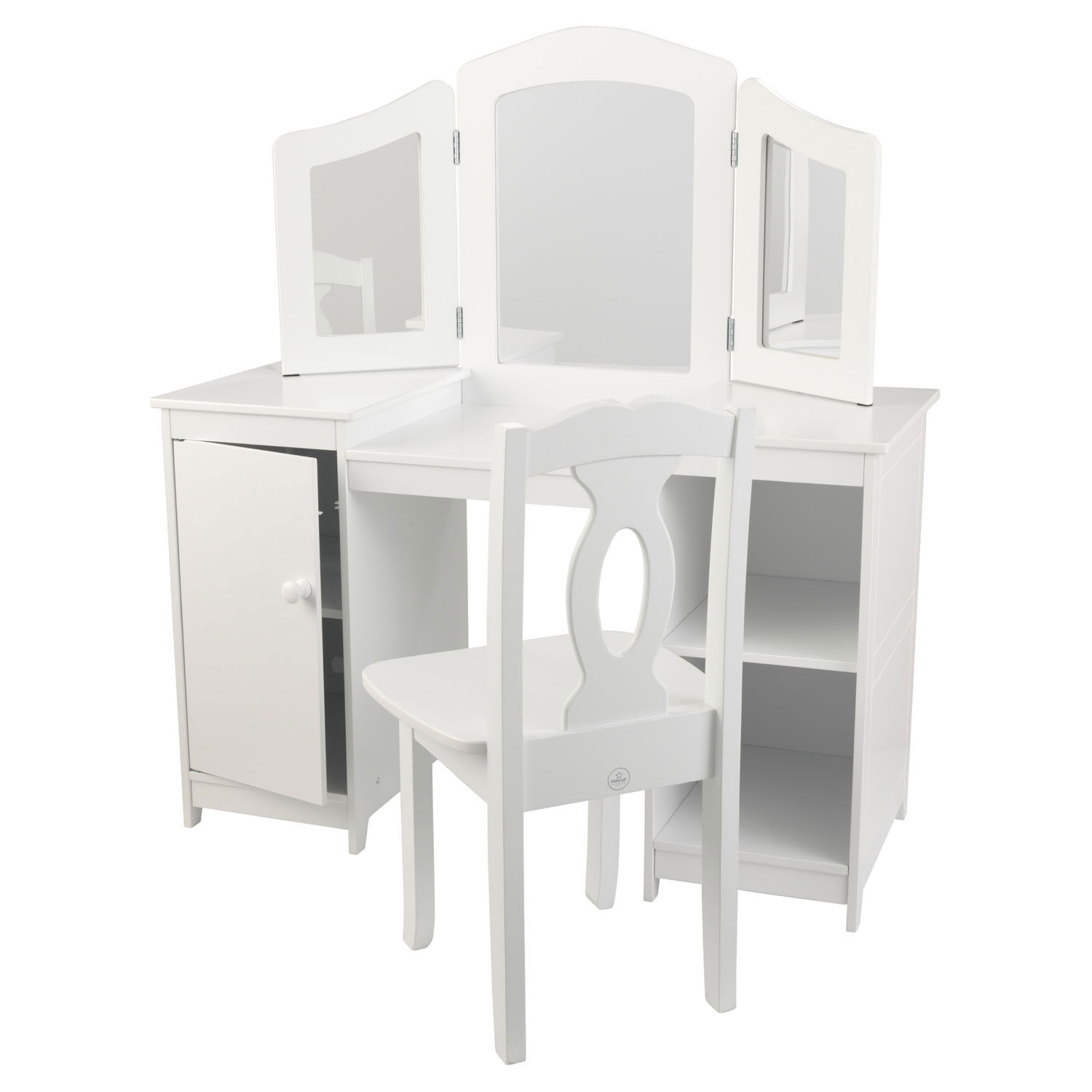 KidKraft Houten Kaptafel met Stoel Wit