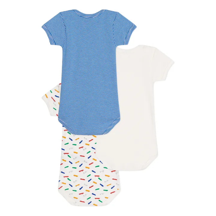 Petit Bateau Lot 3 Bodies Skate | Blanc