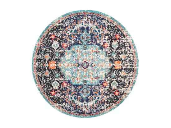 Tapis Black & Teal 122 X 122 cm - Maia