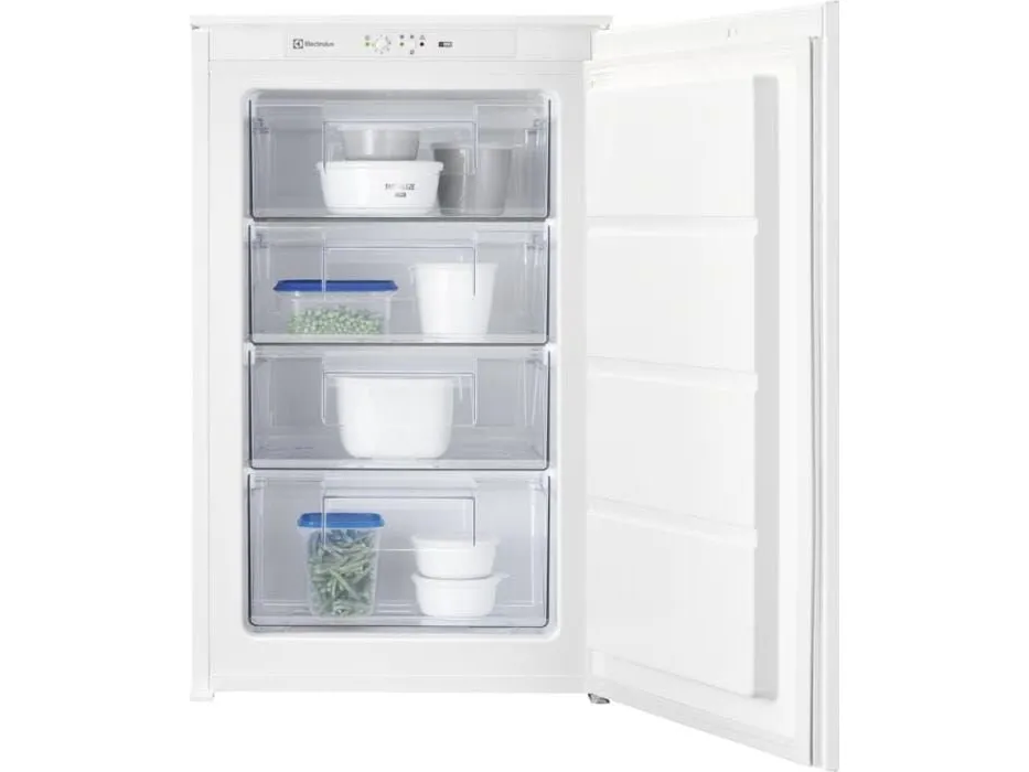 Electrolux LUB3AE88S - Fryser - stående - til indbygning - niche - bredde: 56 cm - dybde: 55 cm - højde: 87.4 cm - 98 liter - Klasse E - hvid