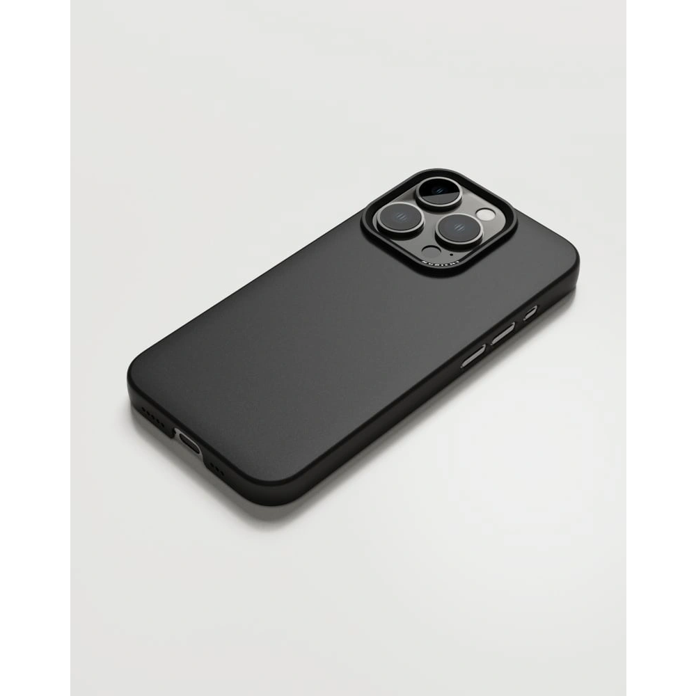 iPhone 15 Pro MagSafe Schutzhülle Thin Case aus Recycelten Materialien (00-000-0092-0000) - Ink (Schwarz)