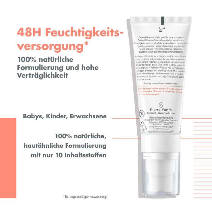 Avene Tolerance Hydra-10 Feuchtigkeitscreme, 40 ml