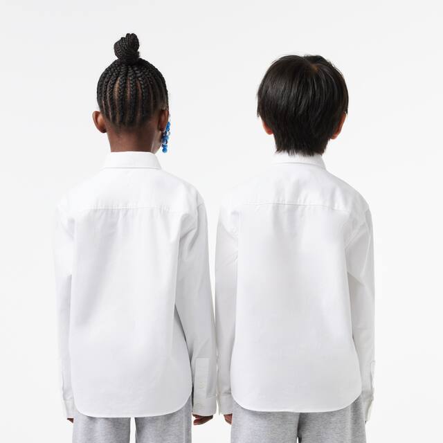 Chemise enfant Lacoste avec poches contrastées sur le devant T-Shirts & Chemises - Blanc - Lacoste - Enfant