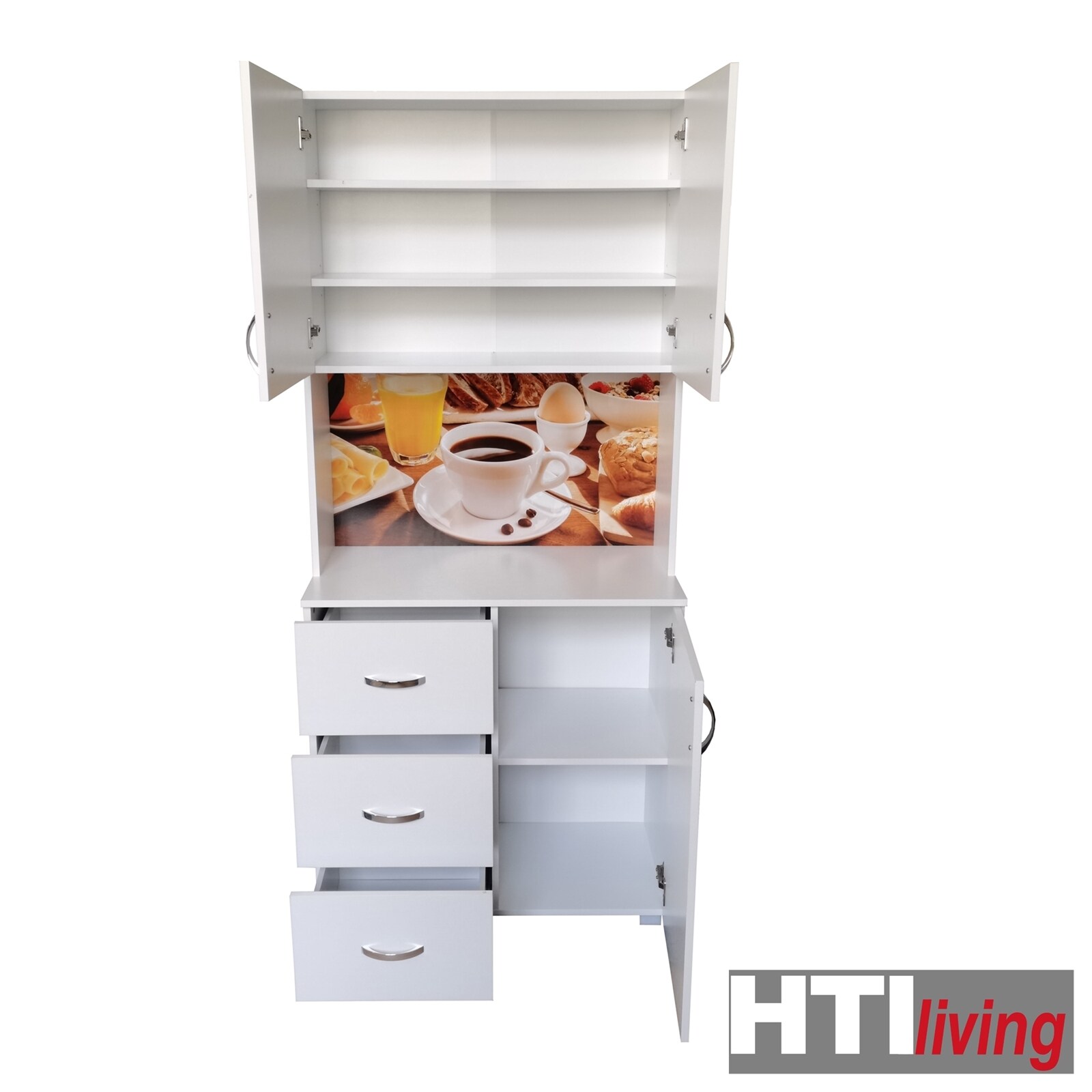 HTI-Living Küchenbuffet 3 Schubladen Blanca Bistro