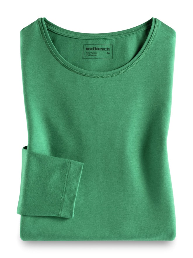 Viskose-Shirt Langarm