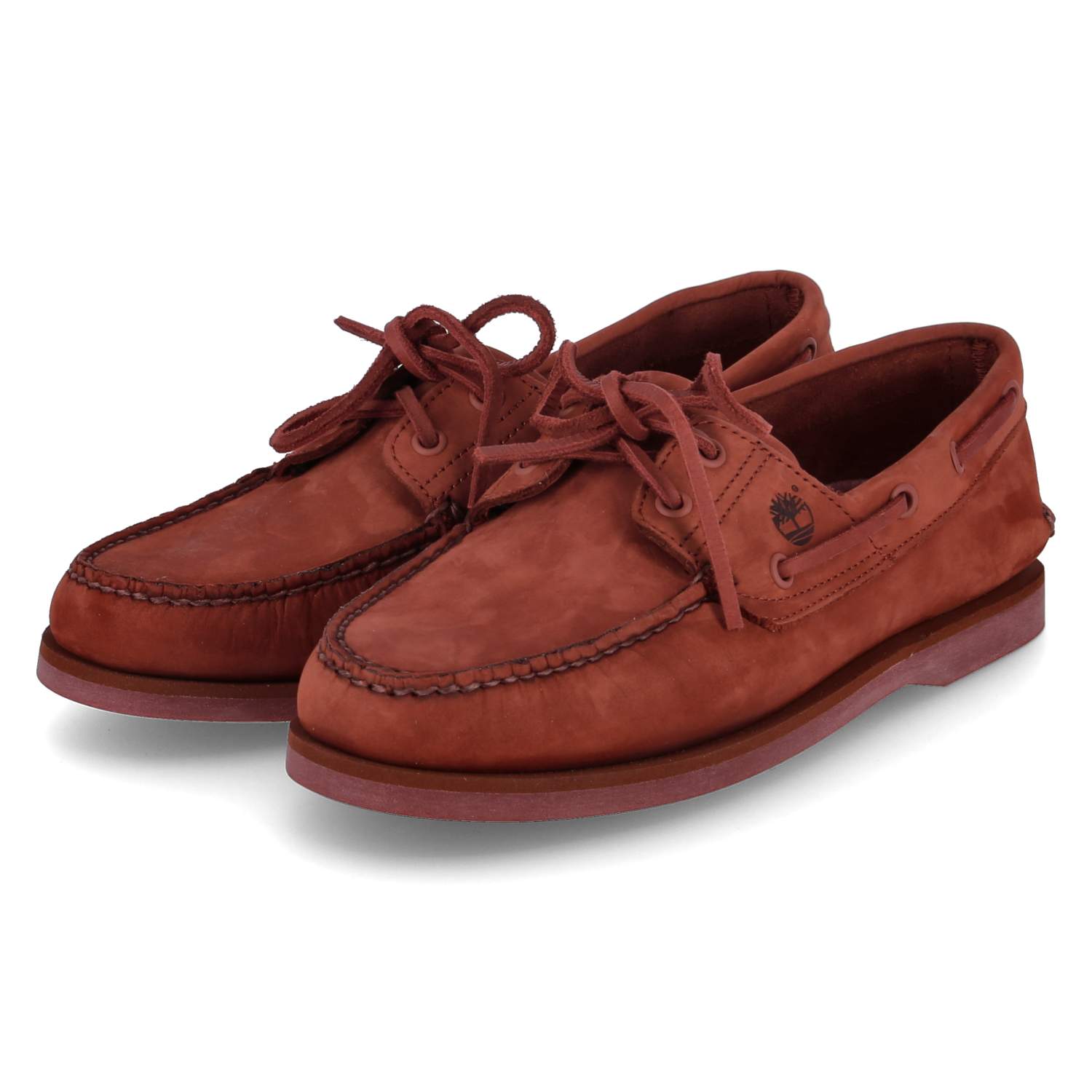 Timberland Halbschuhe CLASSIC BOAT - dark red nubuck