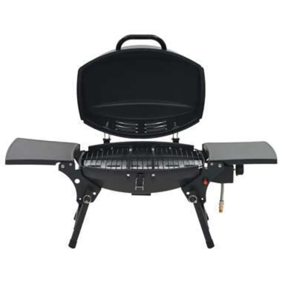 vidaXL - Barbecue - Zwart - Staal